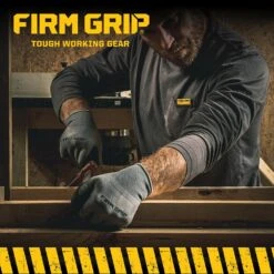 Large Polyurethane Grip Work Gloves (4-Pack) -Work Gloves Shop firm grip work gloves 65212 042 44 1000