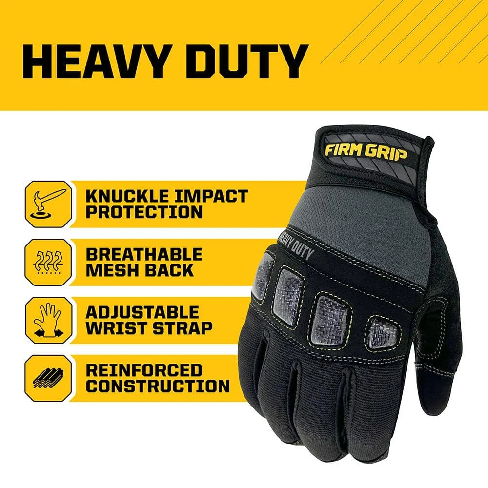 Large Heavy-Duty Work Gloves 4 Large Heavy-Duty Work Gloves - Image 2
