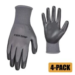 Small Polyurethane Grip Work Gloves (4-Pack) 9 Small Polyurethane Grip Work Gloves (4-Pack) -Work Gloves Shop firm grip work gloves r65210 44 1000