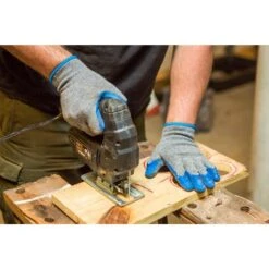 Rubber Coated Blue Large Gloves (12-Pair) -Work Gloves Shop g f products work gloves 1511l dz fa 1000