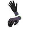 Seamless Knit Nylon Nitrile Large Black Form Coated Work Gloves (6-Pair) -Work Gloves Shop g f products work gloves 15196l 64 1000