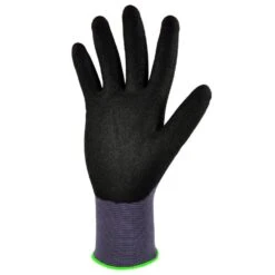 Seamless Knit Nylon Nitrile Large Black Form Coated Work Gloves (6-Pair) -Work Gloves Shop g f products work gloves 15196l 66 1000