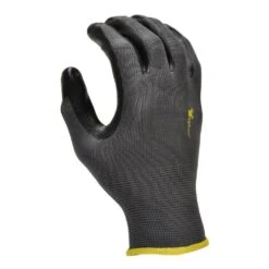 Seamless Knit Nylon Nitrile Large Black Form Coated Work Gloves (6-Pair) -Work Gloves Shop g f products work gloves 15196l e1 1000