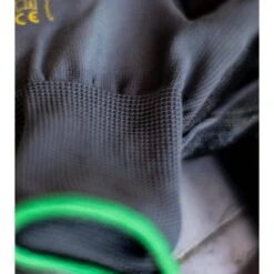 Large Black Seamless Nylon Knit Nitrile Coated Work Gloves, Garden Gloves (12-Pair Pack) -Work Gloves Shop g f products work gloves 1519l 12 76 1000