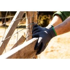 X-Large Black Seamless Nylon Knit Nitrile Coated Work Gloves, Garden Gloves (12-Pair Pack) -Work Gloves Shop g f products work gloves 1519xl 12 1f 1000