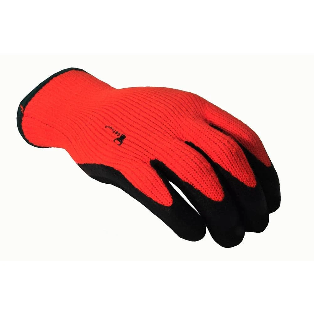 Winter Grip Medium Master Heavy Textured High Visibility Latex Coated Gloves 3 Winter Grip Medium Master Heavy Textured High Visibility Latex Coated Gloves