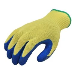 Cut Resistant 100% Kevlar Heavy Weight Textured Latex Coated Large Gloves (1-Pair) -Work Gloves Shop g f products work gloves 1607l 4f 1000