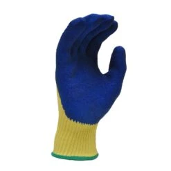 Cut Resistant 100% Kevlar Heavy Weight Textured Latex Coated Large Gloves (1-Pair) -Work Gloves Shop g f products work gloves 1607l fa 1000