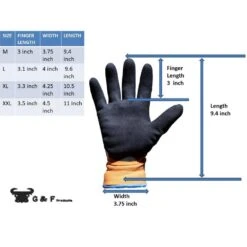 1628 XL 100% Waterproof Winter Gloves For Outdoor Cold Weather 14 1628 XL 100% Waterproof Winter Gloves For Outdoor Cold Weather -Work Gloves Shop g f products work gloves 1628xl 66 1000