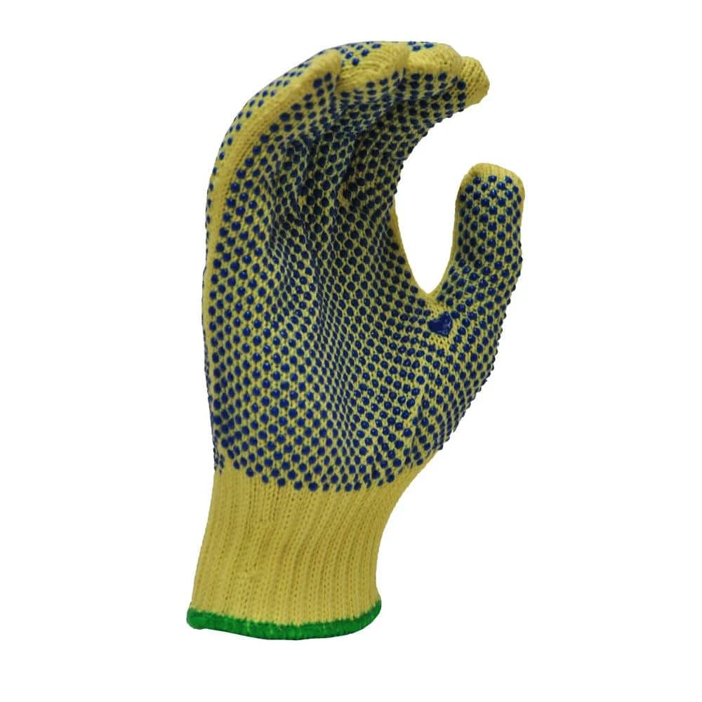 Cut Resistant 100% Kevlar Medium Gloves With PVC Dots On Both Sides 1-Pair 5 Cut Resistant 100% Kevlar Medium Gloves With PVC Dots On Both Sides 1-Pair - Image 3