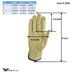 Grain Pigskin Leather Large Work Gloves (3-Pair) -Work Gloves Shop g f products work gloves 2002l 3 44 1000