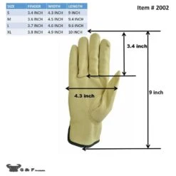 Grain Pigskin Leather Medium Work Gloves (3-Pair) 11 Grain Pigskin Leather Medium Work Gloves (3-Pair) -Work Gloves Shop g f products work gloves 2002m 3 44 1000