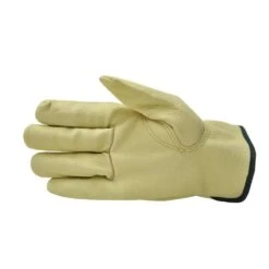 Grain Pigskin Leather Medium Work Gloves (3-Pair)