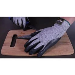 CutShield X-Large Grey Nitirle Coated Grip Cut Slash Puncture Resistant Gloves -Work Gloves Shop g f products work gloves 22600xl 66 1000