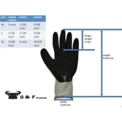 CutShield X-Large Grey Nitirle Coated Grip Cut Slash Puncture Resistant Gloves -Work Gloves Shop g f products work gloves 22600xl fa 1000