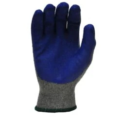Small Size Blue Textured Latex Coated Knit Gloves (12-Pairs) -Work Gloves Shop g f products work gloves 3100s 76 1000