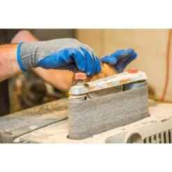 Small Size Blue Textured Latex Coated Knit Gloves (12-Pairs) -Work Gloves Shop g f products work gloves 3100s d4 1000