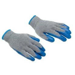 X-Large Size Blue Textured Latex Coated Knit Gloves (12-Pairs) -Work Gloves Shop g f products work gloves 3100xl 31 1000