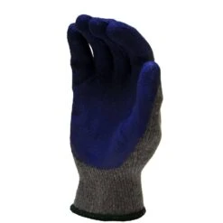 X-Large Size Blue Textured Latex Coated Knit Gloves (12-Pairs) -Work Gloves Shop g f products work gloves 3100xl 44 1000