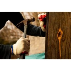 String Knit Palm Latex Dipped Red Large Gloves (10-Pair) -Work Gloves Shop g f products work gloves 3106 10 44 1000