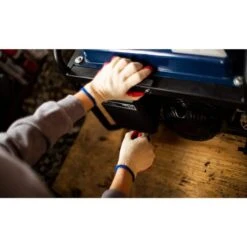 String Knit Palm Latex Dipped Red Large Gloves (10-Pair) -Work Gloves Shop g f products work gloves 3106 10 d4 1000