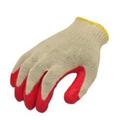 Large String Knit Palm Latex Dipped Gloves In Red (300-Case) -Work Gloves Shop g f products work gloves 3106 25 4f 1000