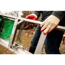 Large String Knit Palm Latex Dipped Gloves In Red (300-Case) -Work Gloves Shop g f products work gloves 3106 25 66 1000