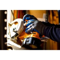 Large Blue String Knit Palm Latex Dipped Gloves (10-Pairs) -Work Gloves Shop g f products work gloves 3108 12 76 1000