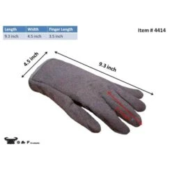 Brown Jersey Gloves With Red Fleece Lined Large Winter Gloves - Dozen -Work Gloves Shop g f products work gloves 4414l dz fa 1000