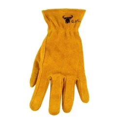 Brown Kid's Leather Work Gloves -Work Gloves Shop g f products work gloves 5013l 4f 1000