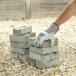 Premium Cowhide Large Leather Palm With Heavy Duty Fabric Gloves (60-Case) -Work Gloves Shop g f products work gloves 50155 60 76 1000