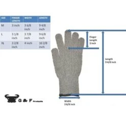 CutShield Large Grey Classic Cut And Slash Resistant Gloves -Work Gloves Shop g f products work gloves 57100l 1f 1000