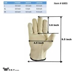 Premium Genuine Grain Cowhide X-Large Leather Gloves (3-Pair) -Work Gloves Shop g f products work gloves 6003xl 3 4f 1000