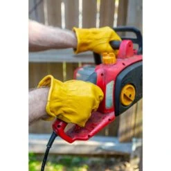 Premium Genuine Cowhide Large Leather Gloves With Reinforced Patch Palm (3-Pair) -Work Gloves Shop g f products work gloves 6203l 3 fa 1000