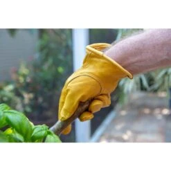 Premium Genuine Cowhide X-Large Leather Gloves With Reinforced Patch Palm (3-Pair) -Work Gloves Shop g f products work gloves 6203xl 3 66 1000