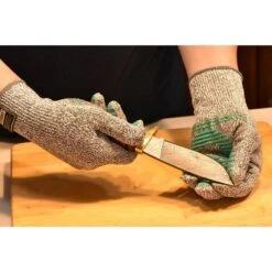 Cut Resistant Gloves With Heat Resistant Silicone Coated Palm, Cut Level 5, Food Grade, L -Work Gloves Shop g f products work gloves 77100l 1d 1000