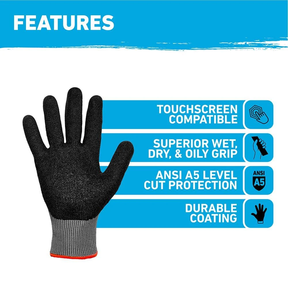 Medium Precision Grip A5 Cut Resistant Work Gloves 5 Medium Precision Grip A5 Cut Resistant Work Gloves - Image 3