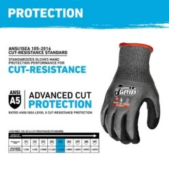 Extra Large Precision Grip A5 Cut Resistant Work Gloves -Work Gloves Shop gorilla grip work gloves 22873 06 1f 1000