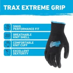 Large TRAX Extreme Grip Work Gloves (5-Pack) -Work Gloves Shop gorilla grip work gloves 25627 18 c3 1000