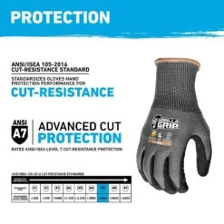 Extra Large Precision Grip ANSI A7 Cut Resistant Work Gloves -Work Gloves Shop gorilla grip work gloves 27238 212b 1f 1000