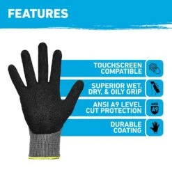 Small Precision Grip ANSI A9 Cut Resistant Work Gloves -Work Gloves Shop gorilla grip work gloves 27240 212b 4f 1000