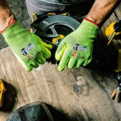 Extra Large Precision Grip ANSI A5 Cut Hi-Vis Resistant Work Gloves 14 Extra Large Precision Grip ANSI A5 Cut Hi-Vis Resistant Work Gloves -Work Gloves Shop gorilla grip work gloves 27253 212b 44 1000