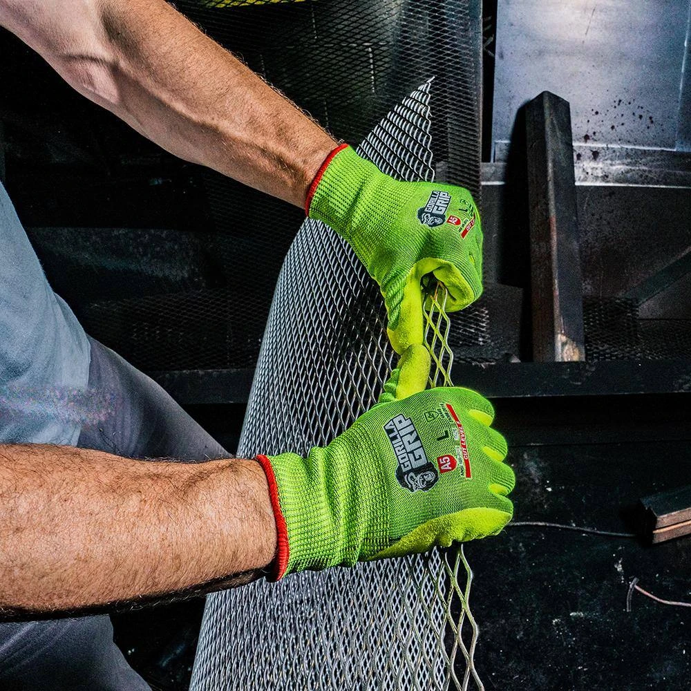 Extra Large Precision Grip ANSI A5 Cut Hi-Vis Resistant Work Gloves 8 Extra Large Precision Grip ANSI A5 Cut Hi-Vis Resistant Work Gloves - Image 6