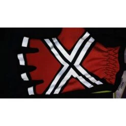 Large Red Daytime Fingerless Microfiber Industrial Safety Gloves -Work Gloves Shop haltzgloves inc work gloves hdt 203 1f 1000