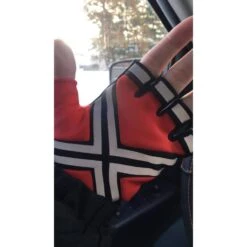 Medium Red Fingerless Daytime Microfiber Industrial Safety Gloves -Work Gloves Shop haltzgloves inc work gloves hdt 205 31 1000