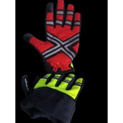 XXLarge Winter Fleece Red Reflective Microfiber Industrial Safety Daytime Gloves -Work Gloves Shop haltzgloves inc work gloves whdt 205 d4 1000