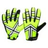 Yellow Reflective Winter Fleece Nightime Gloves