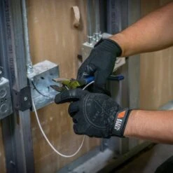 Klein Tools Journeyman Extra Large Black Wire Pulling Gloves -Work Gloves Shop klein tools work gloves 40234 77 1000