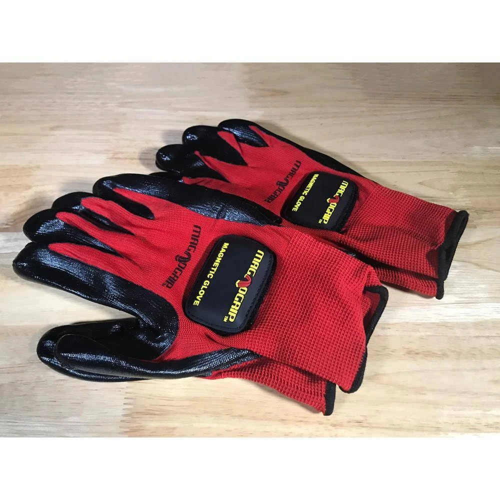 Medium Nitrile Coated Gloves With 1-Removable Magnet (2-Pair) 4 Medium Nitrile Coated Gloves With 1-Removable Magnet (2-Pair) - Image 2