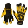 Stanley Men's Large Yellow Synthetic Leather Palm Gloves -Work Gloves Shop stanley work gloves s77611 64 1000